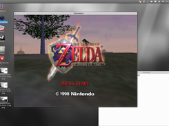 A game being played using the launcher