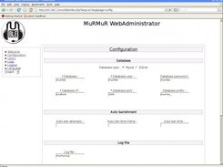 Configuration page