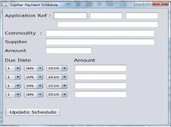 Supplier Payment Schedule