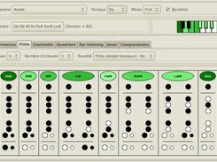 Gamme arable à la flûte scolaire (doigté baroque)
