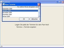 Choosing the month for planning