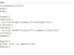 mustache.js Screenshot 1