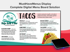 MustHaveMenus Display is the complete digital menu board solution