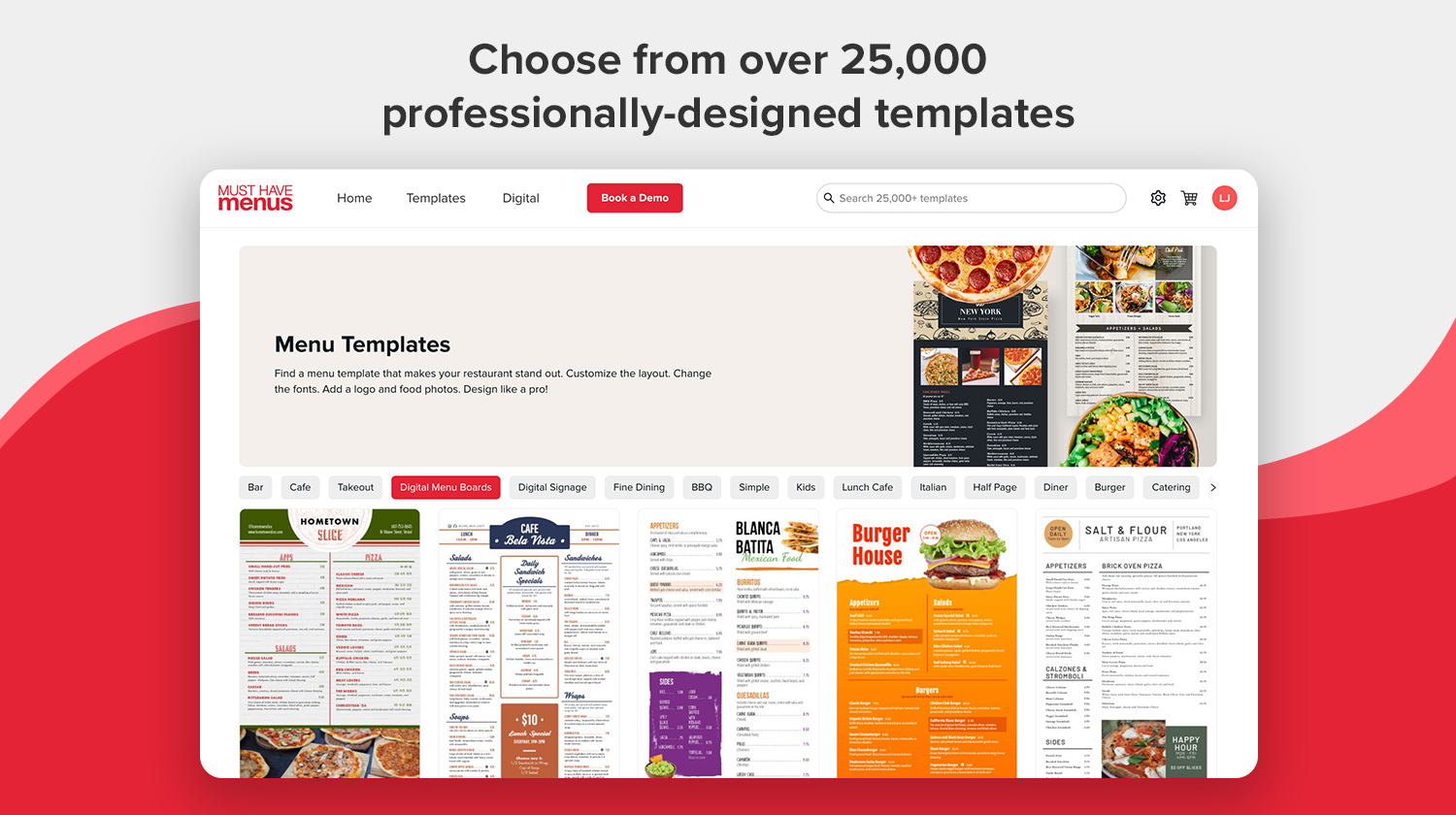 Choose from over 25,000 professionally designed templates