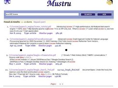 Web based search interface 