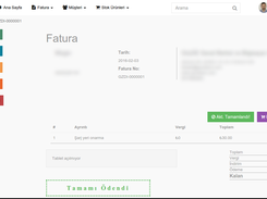 Service invoice detail