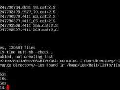 example: mutt-mb run in check mode on my mail storage