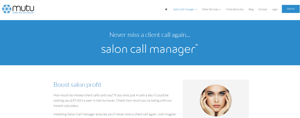 Mutu Salon Call Manager Screenshot 1