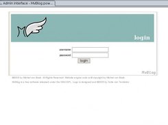 login screen