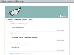 category overview. Looks the same as post&author overview