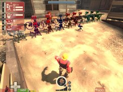 10 colorful sentryguns placed by the same player