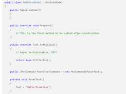 MvvmCross Screenshot 1