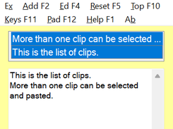 List of clips