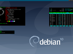 debian buster with dwm