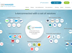 My DSO Manager at the heart of your Credit Management ecosystem : interconnected with a set of services