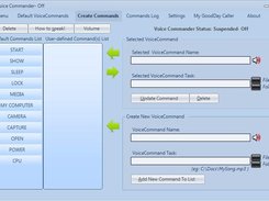 User can create a new voice command