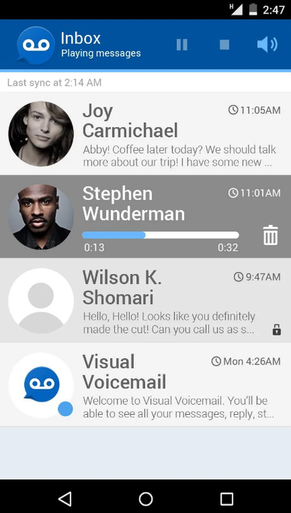 My Visual Voicemail Screenshot 1