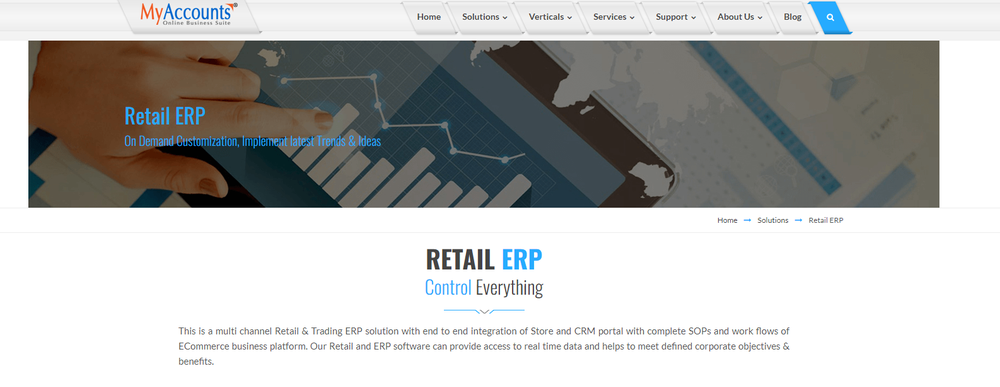 MyAccounts ERP Screenshot 1