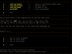 Demo menu with appending submenu