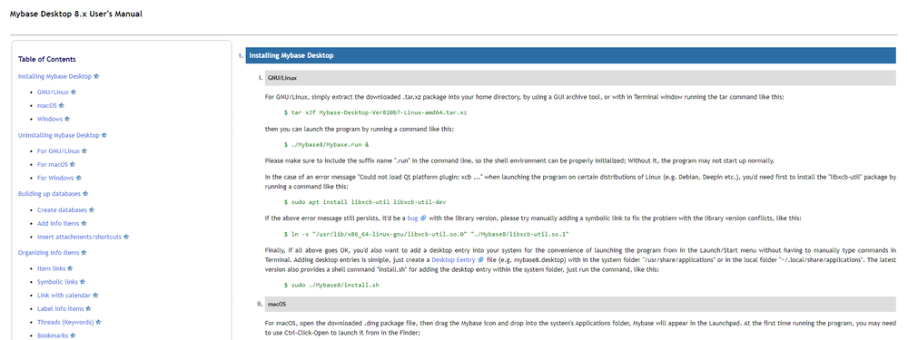 myBase Screenshot 1
