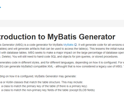 MyBatis Generator Screenshot 1