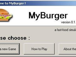 myBurger welcome screen