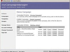 Editing the Demo Email Campaign