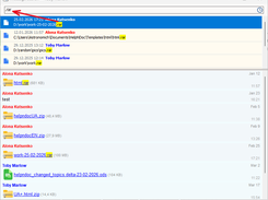 Full-text search in MyChat