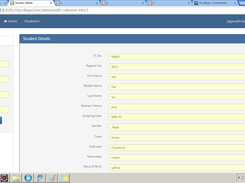 Student Detail page