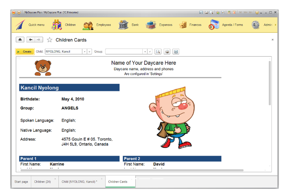 MyDaycare Plus Screenshot 1