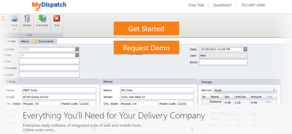 MyDispatch Screenshot 1