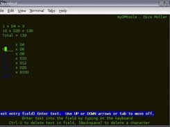 The dice roller in lynx (text only web browser)