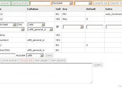 MyPHP - simple MySql admin Screenshot 1