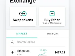 Swap crypto tokens.