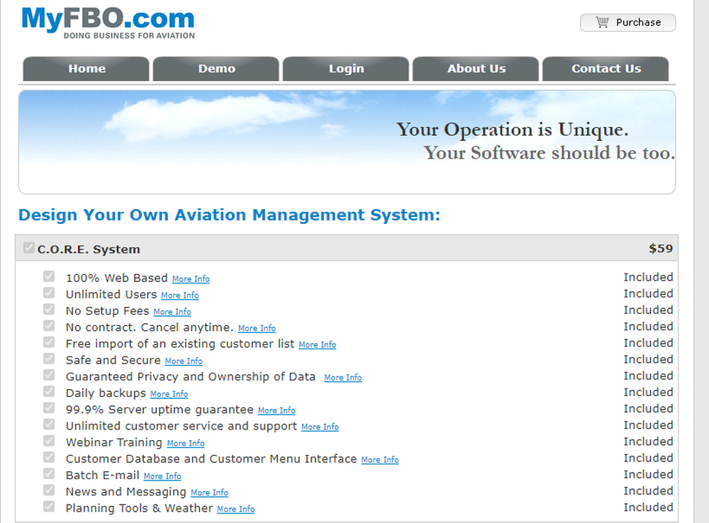 MyFBO.com Screenshot 1