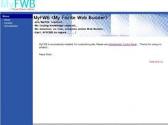 MyFWB default home page with Blue theme applied