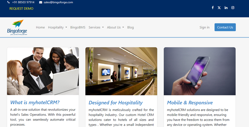 myhotelCRM Screenshot 1