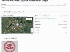 Details of a given soil sample
