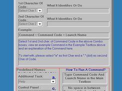 CommandCode And Predefined Launch Names