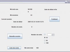 Main window with statistics and commands