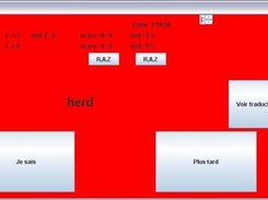 The testing/learning window (color associated to word type)