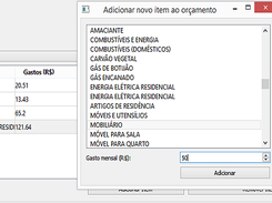 Atualize constantemente seu orçamento com novos items.