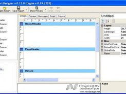 MyNeoReport Designer Main window