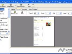 MyNeoReport Designer Main window fast preview