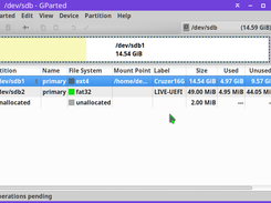 MyOS1 This is a GParted shot of a Live-usb (unencrypted)