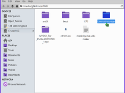 MyOS1 Here we are about to open the user folders after plugging the thumb drive into an already running distro (Mx19.4)