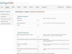Manage your administration & other options of system