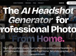 Screenshot of MyPhotoAI Landing Hero Section