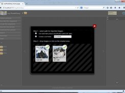 Publish photos by drag and drop