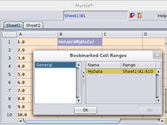 Myrtles hashtag referencing capability allows students to focus attention on the relationships among data.  Hashtagging reduces the frustration students feel when  building cell formulas when the data set is large or when multiple sheet tabs must be involved. 